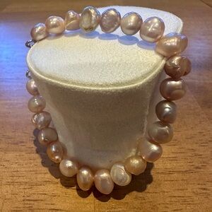 Elegant Pink Pearl Necklace